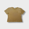 Burberry T-Shirt in mustard with a small embroidered logo on the chest