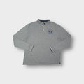 La Martina grey long-sleeve polo sweater with embroidered chest logo