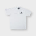 Mercedes-Benz polo shirt in white with embroidered logo on chest