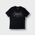 Barbour International T-Shirt in black with graphic chest print and Union Jack flags