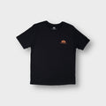 Alpha Industries T-Shirt in black featuring an orange chest logo print