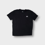 Alpha Industries black T-Shirt featuring a small white logo printed on the chest