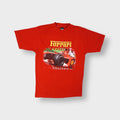 Ferrari graphic T-Shirt in red featuring a printed Formula One racing car graphic