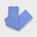 Carhartt blue workwear cargo pants with side pockets and elastic waistband