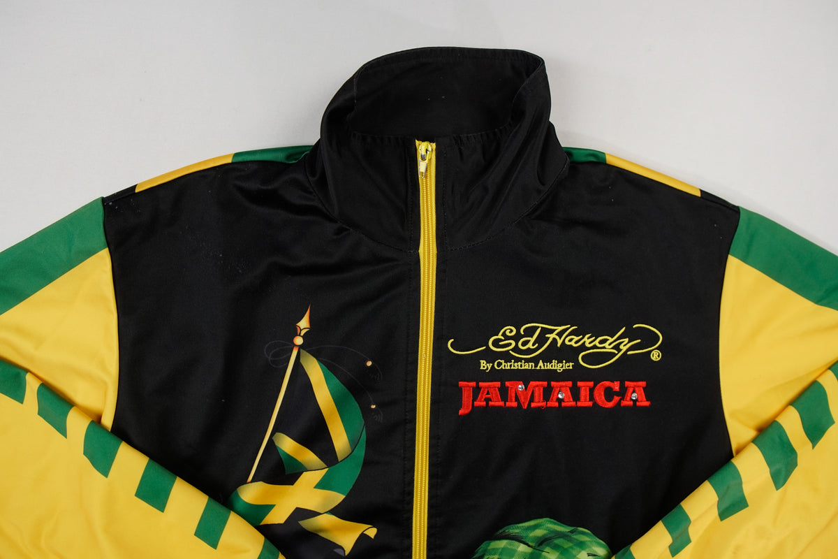 Vintage Ed Hardy Jamaica Trackjacket | M
