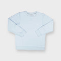 Nike crewneck sweater in light blue with small white embroidered swoosh on chest
