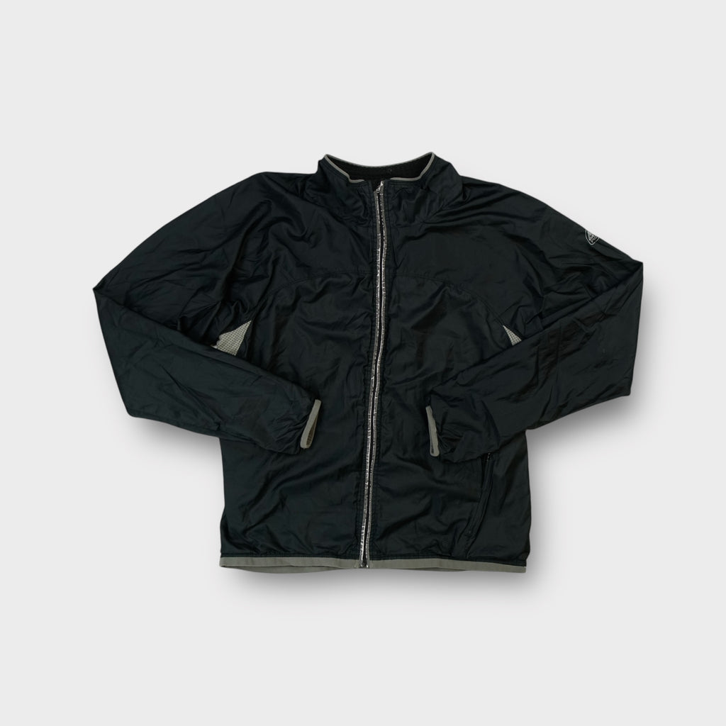 Black Nike ACG full-zip track jacket with grey contrast trim on collar and cuffs