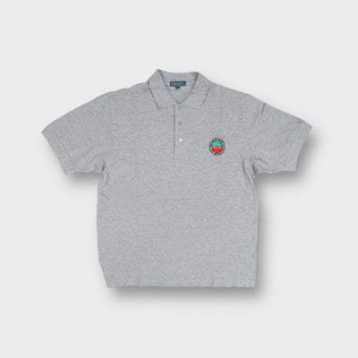 Lyle & Scott polo shirt in grey with Golf Club Auf Der Wendloh chest embroidery.