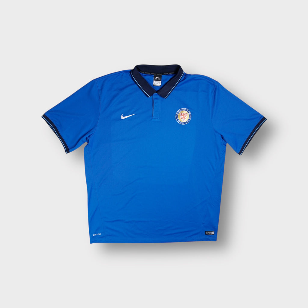 Nike polo shirt in blue with an embroidered Eintracht Braunschweig crest