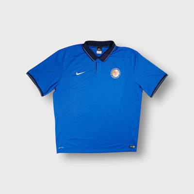 Nike polo shirt in blue with an embroidered Eintracht Braunschweig crest