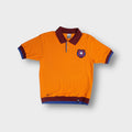 Nike FC Barcelona polo shirt in orange with embroidered crest patch and collar
