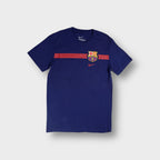 Nike FC Barcelona T-Shirt in blue with red chest stripe and crest