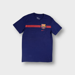 Nike FC Barcelona T-Shirt in blue with red chest stripe and crest