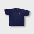Vintage Nike navy blue T-Shirt with small white embroidered swoosh on chest