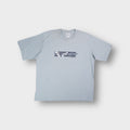 Adidas T-Shirt in grey featuring a central football boots graphic and three stripes
