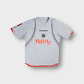 Diadora grey Hannover 96 football jersey with TUIfly print on the chest