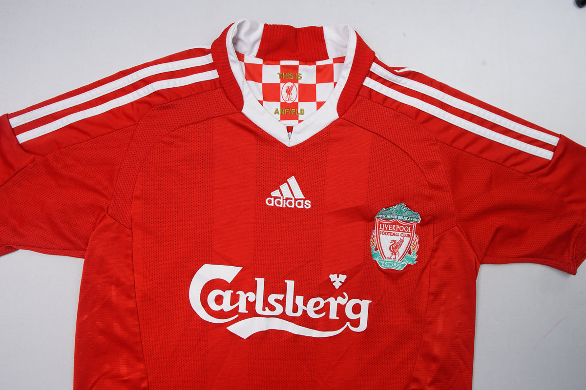 Vintage Adidas 08-10 FC Liverpool Jersey | Wmns S / Men's XS
