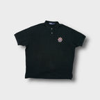 Ralph Lauren black short-sleeve polo shirt with an embroidered Guards Polo Club crest