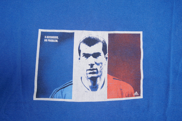 Vintage Adidas Zidane T-Shirt | S