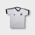 White Adidas DFB training shirt with black collar and Deutscher Fußball-Bund crest