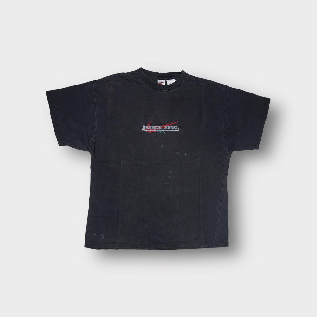 Dark grey Nike T-Shirt with embroidered Nike Inc. USA logo on the chest