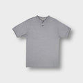 Nike grey T-Shirt with a V-neck collar and embroidered mini swoosh