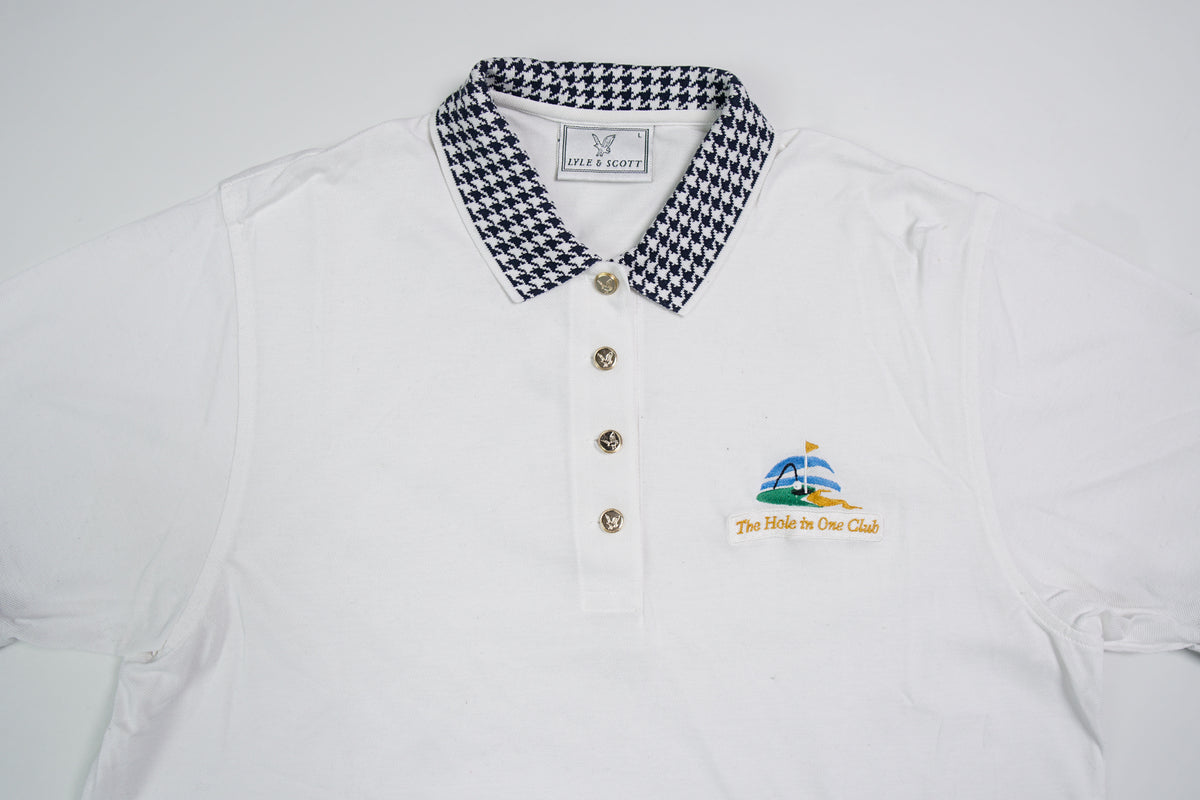 Vintage Lyle&Scott "The Hole in One Club" Poloshirt | L