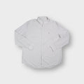 Lacoste long sleeve shirt in off white with embroidered crocodile logo on chest