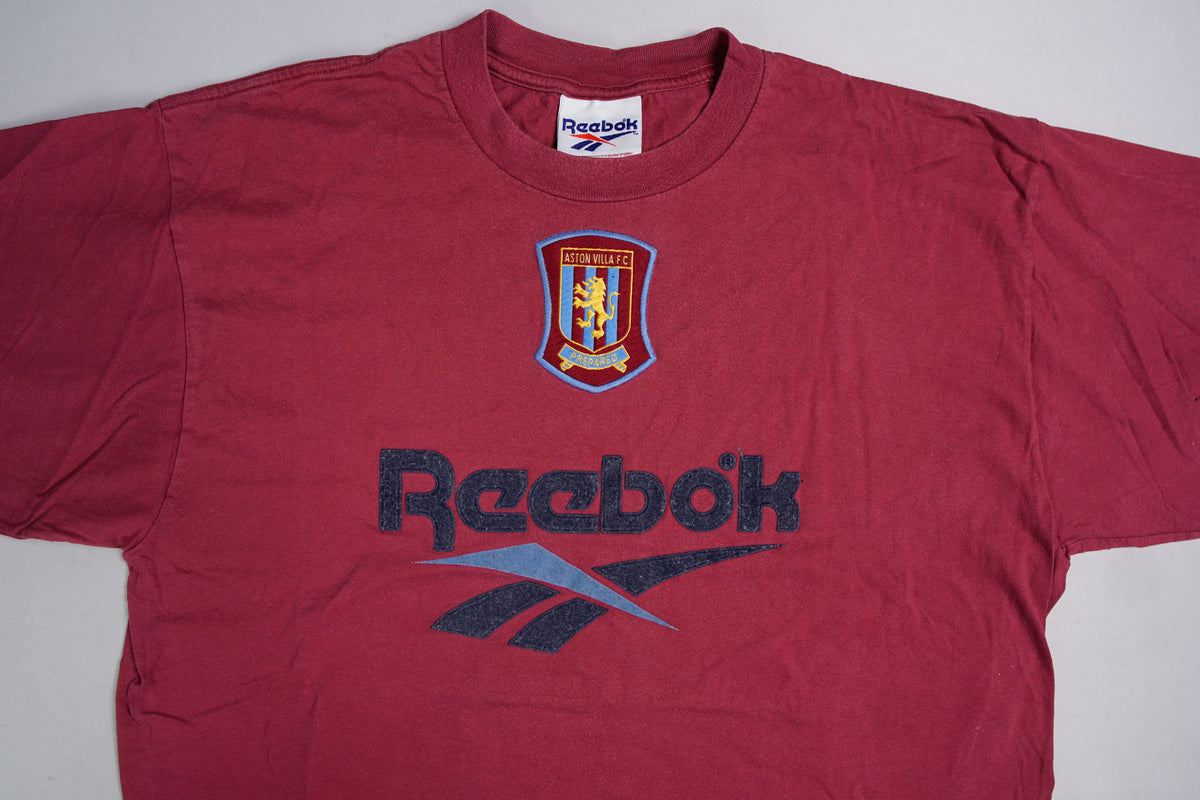 Vintage Reebok Aston Villa T-Shirt | XL