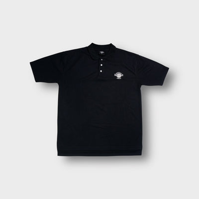 Hard Rock Cafe polo shirt in black with embroidered Dublin logo on the chest