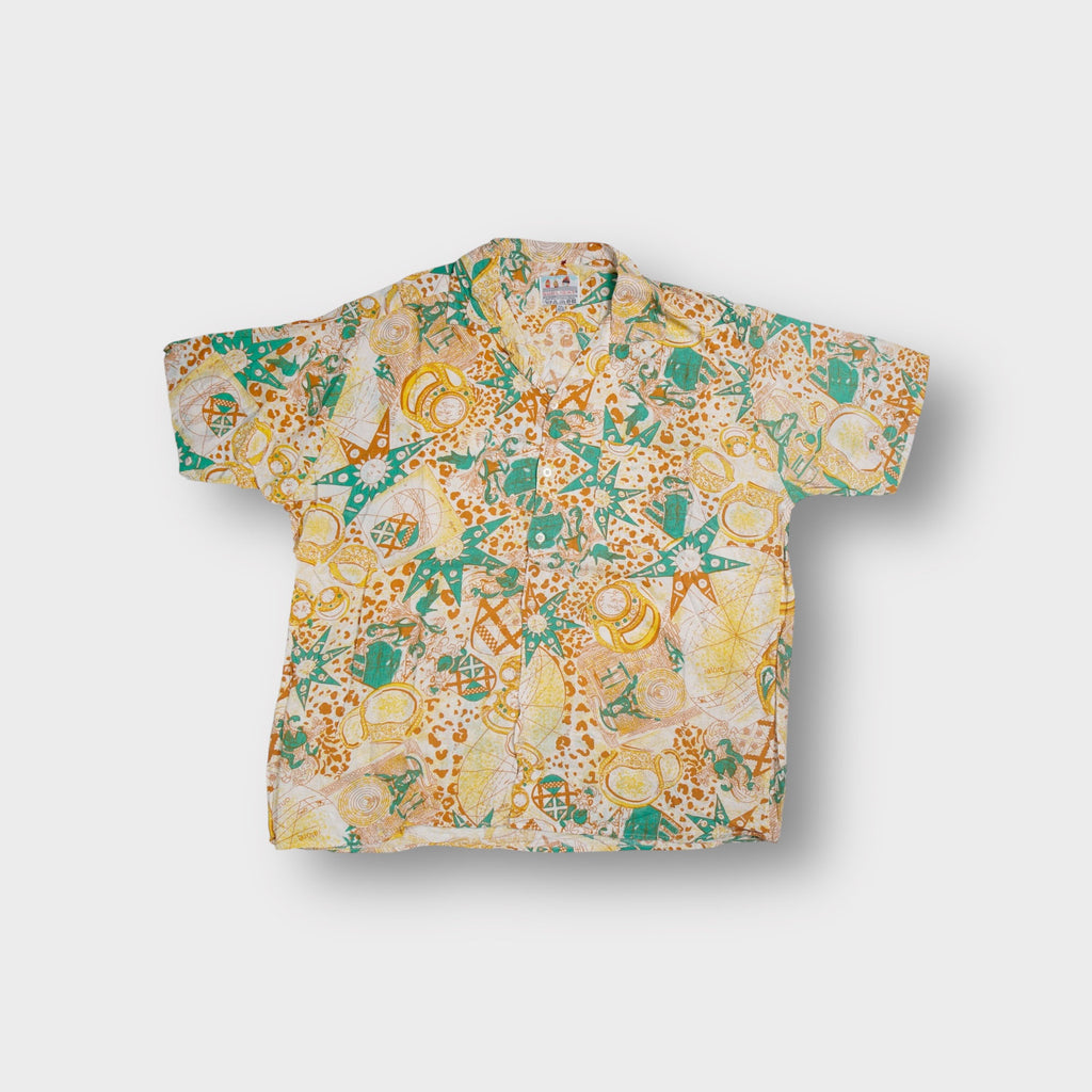Vintage Sunlight Pattern Shirt | XXL