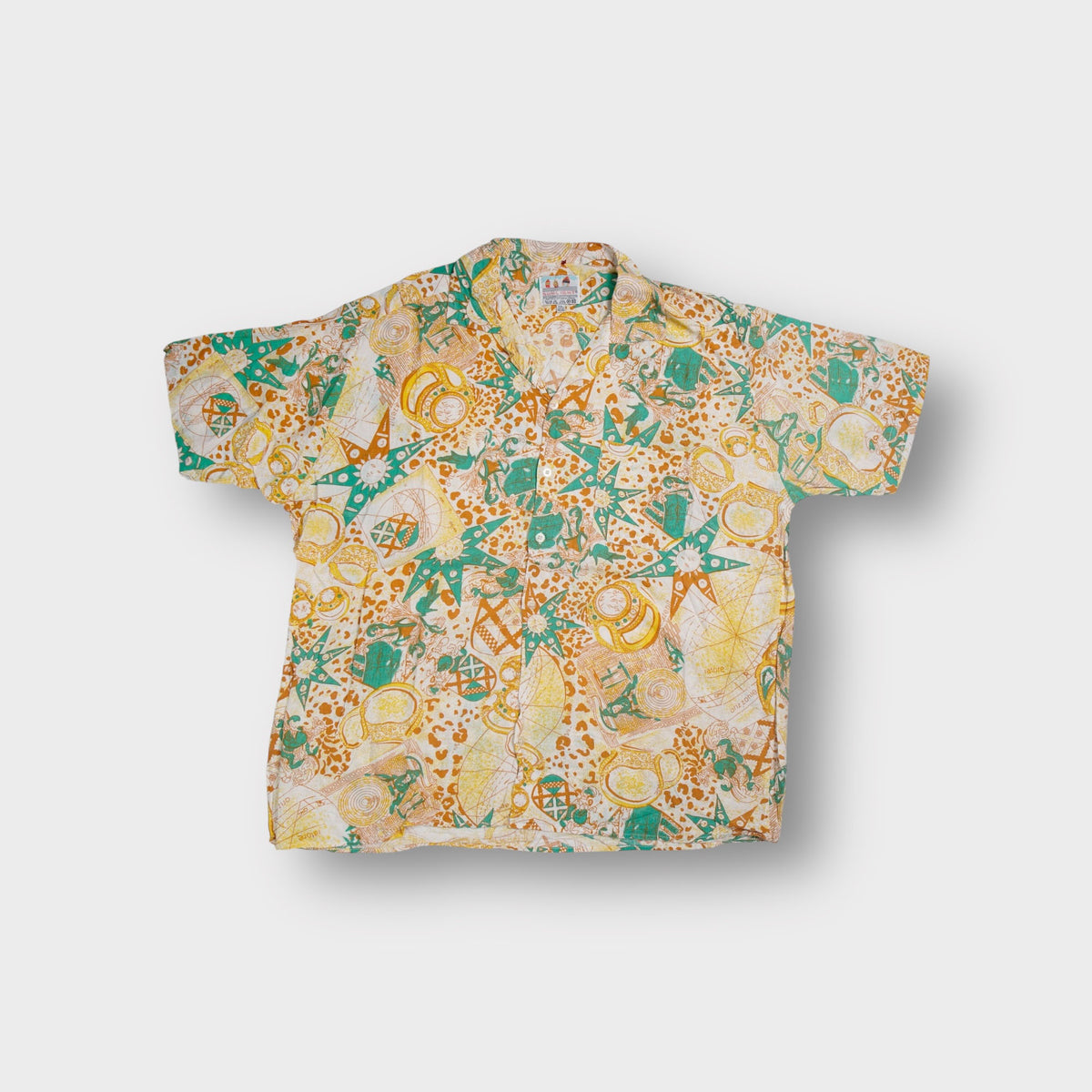 Vintage Sunlight Pattern Shirt | XXL