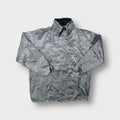 Mercedes Benz silver jacket featuring an embroidered logo on the left chest