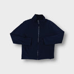 C.P. Company shirt in navy blue with a full zip closure and high collar