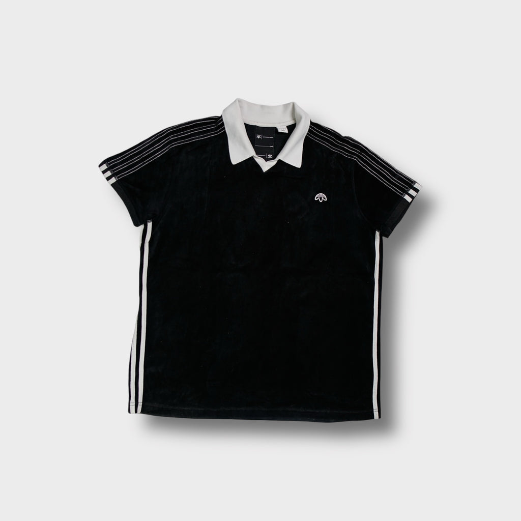 Adidas Alexander Wang Velours-Polohemd | L