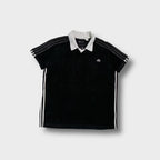 Adidas Alexander Wang Velours-Polohemd | L