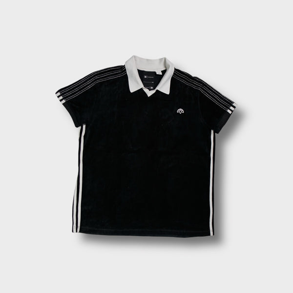 Adidas Alexander Wang Velours-Polohemd | L