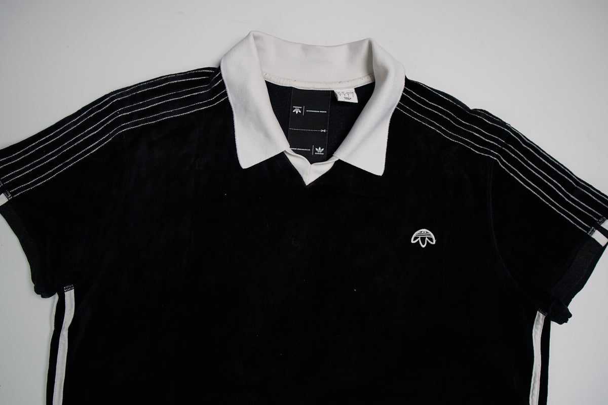 Adidas Alexander Wang Velours-Polohemd | L