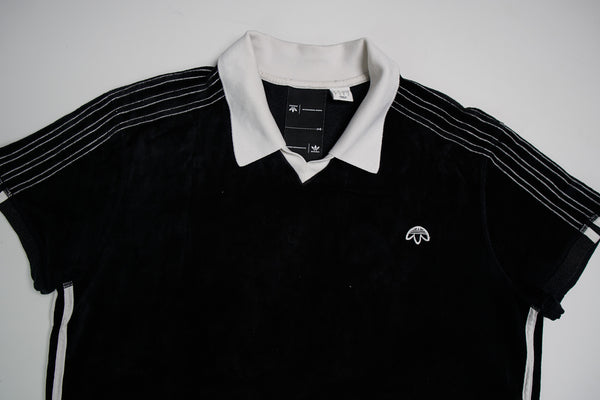 Adidas Alexander Wang Velours-Polohemd | L