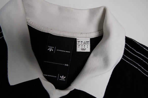 Adidas Alexander Wang Velours-Polohemd | L