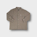 AS Alpin long-sleeve beige plaid shirt with two flap chest pockets