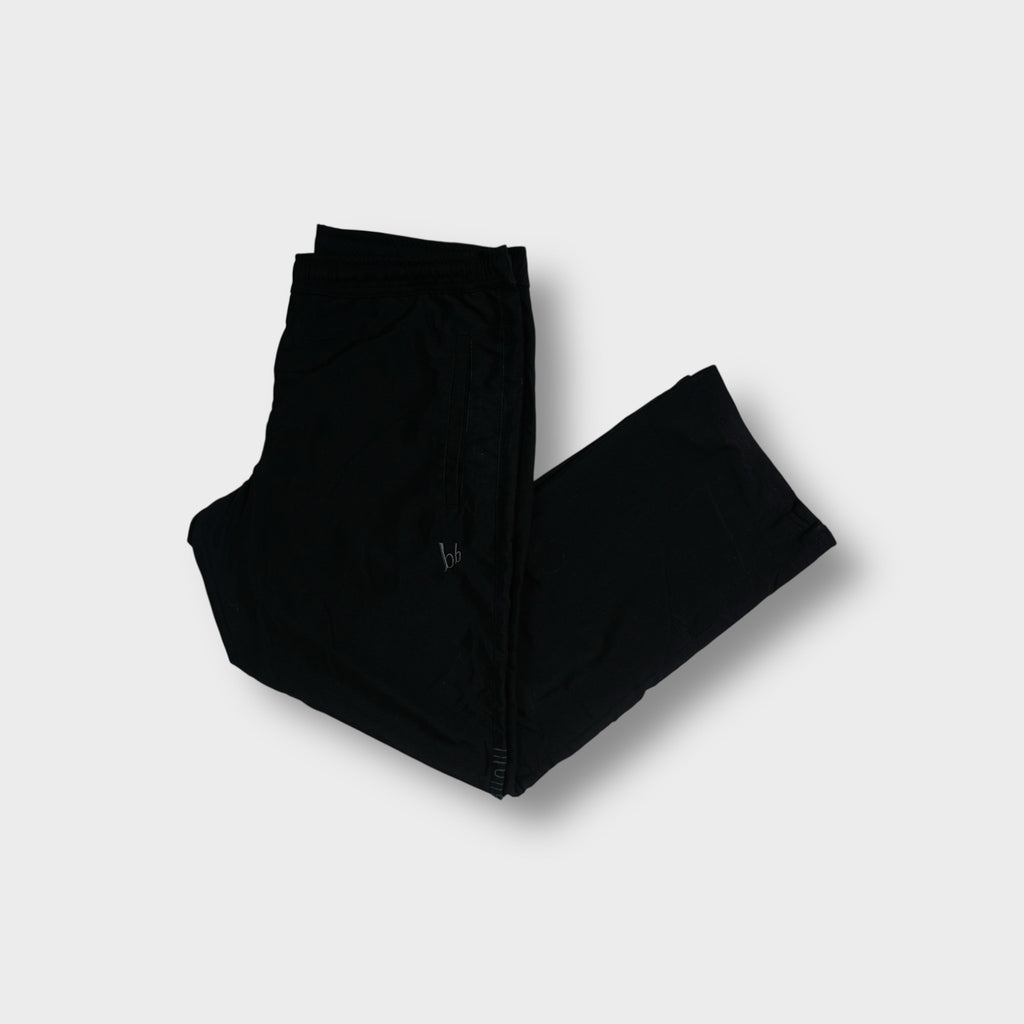 Bruno Banani black trackpants with small embroidered bb logo near the front pocket