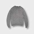 Nike Golf grey V-neck knit sweater with fine ribbed cuffs and collar