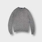 Nike Golf grey V-neck knit sweater with fine ribbed cuffs and collar