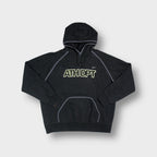 Nike hoodie in charcoal grey with ATH DPT applique on front