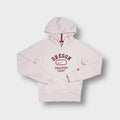 Rose Nike hoodie featuring a maroon Oregon Training Camp chest graphic print.