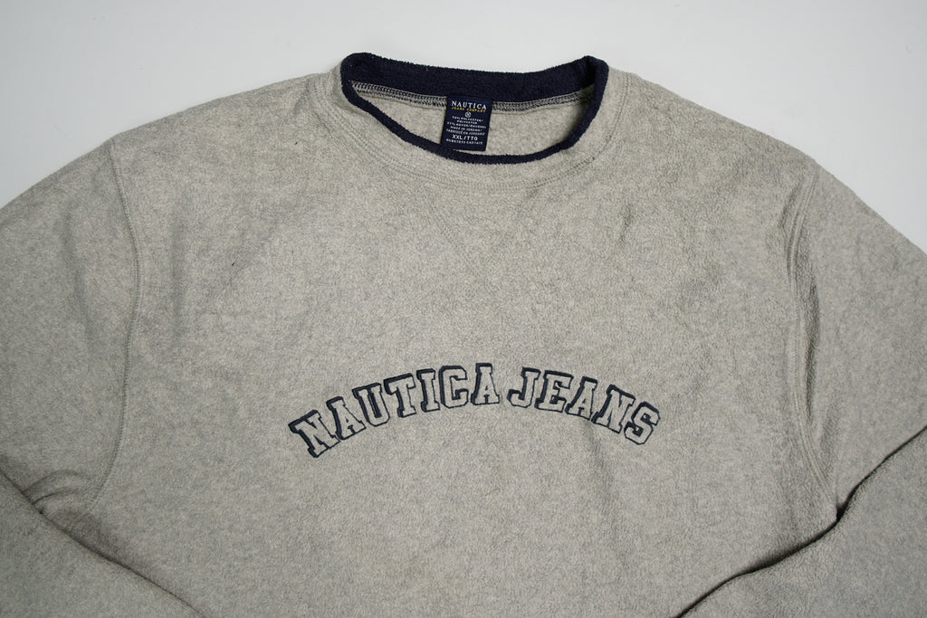 Vintage Nautica Jeans Fleecesweater | XXL