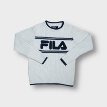 Load image into Gallery viewer, Fila White Line Knit Sweaters | Wmns S / Men's S