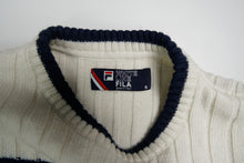Load image into Gallery viewer, Fila White Line Knit Sweaters | Wmns S / Men's S