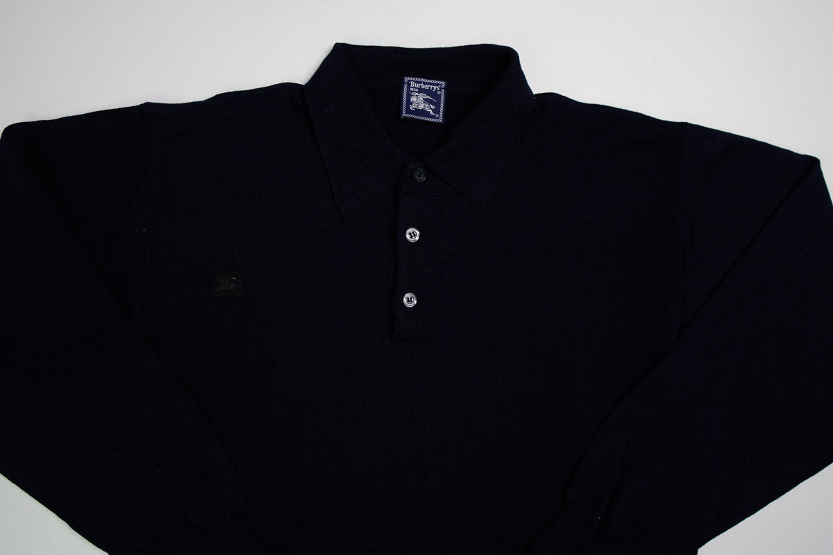 Vintage Burberry Polosweater | M